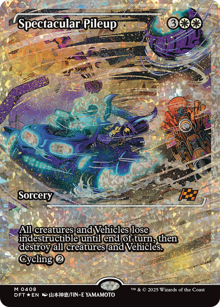Spectacular Pileup (Showcase) (Fracture Foil) [Aetherdrift] | Boutique FDB TCG