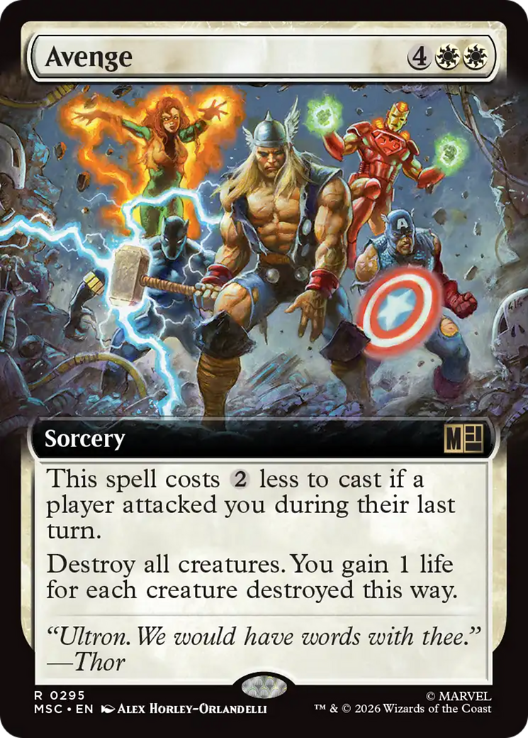 Avenge (Extended Art) [Marvel Super Heroes Commander] | Boutique FDB TCG