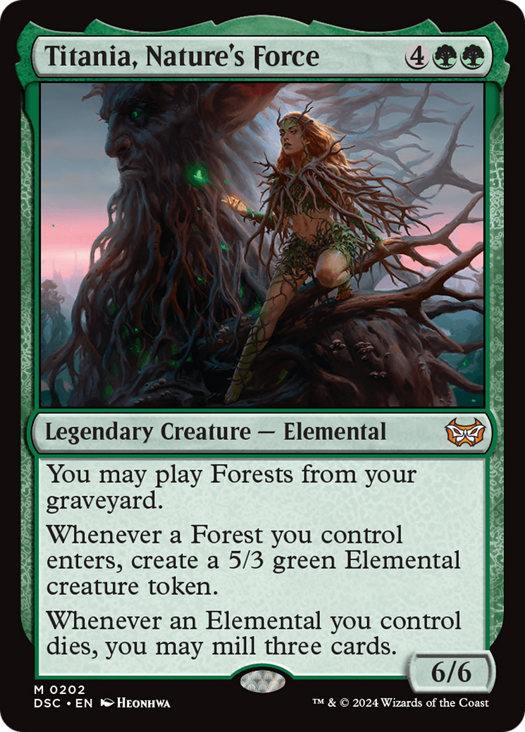 Titania, Nature's Force [Duskmourn: House of Horror Commander] | Boutique FDB TCG