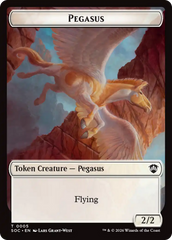 Contract // Pegasus Double-Sided Token [Secrets of Strixhaven Commander Tokens] | Boutique FDB TCG