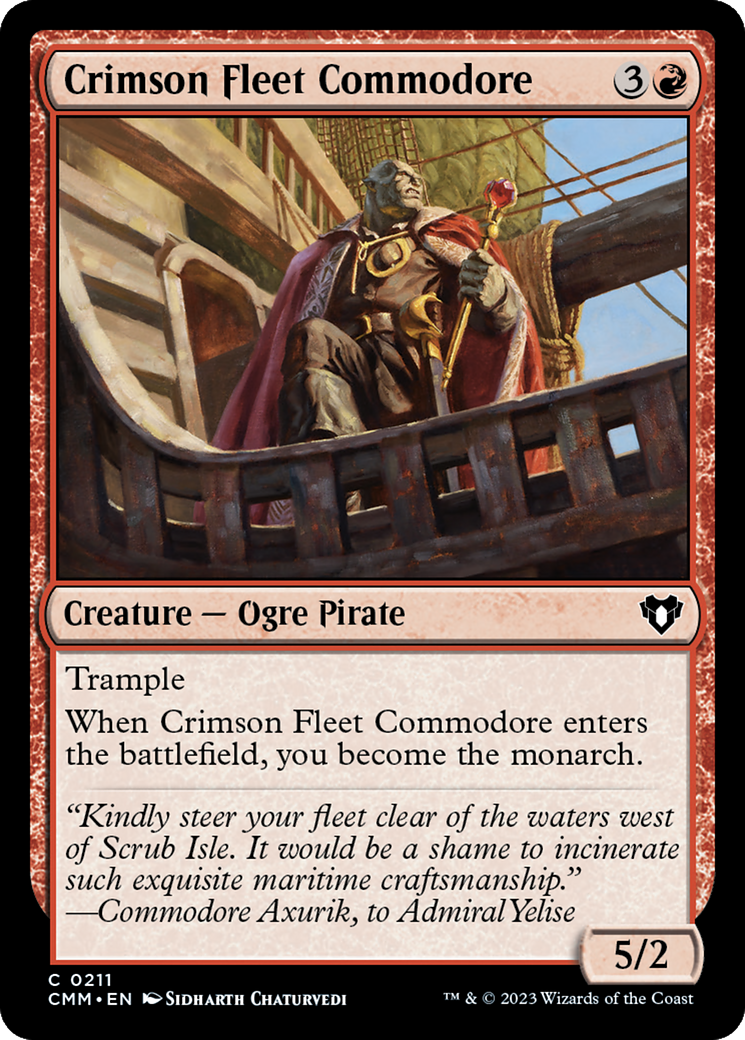 Crimson Fleet Commodore [Commander Masters] | Boutique FDB TCG