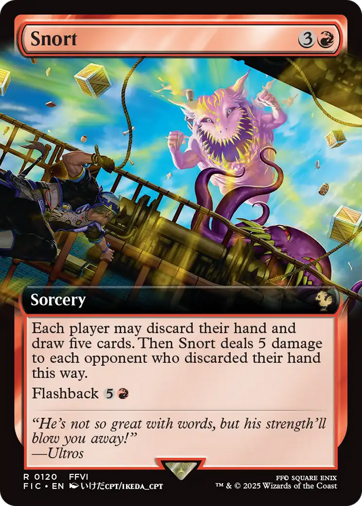 Snort (Extended Art) [FINAL FANTASY Commander] | Boutique FDB TCG