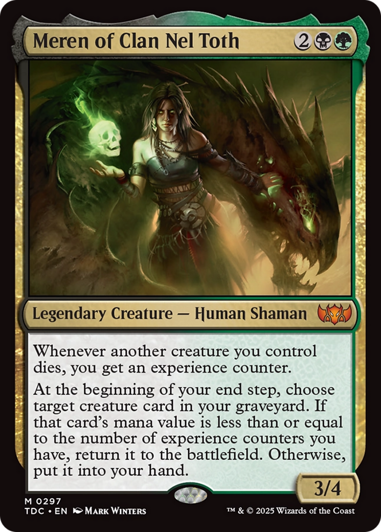 Meren of Clan Nel Toth [Tarkir: Dragonstorm Commander] | Boutique FDB TCG