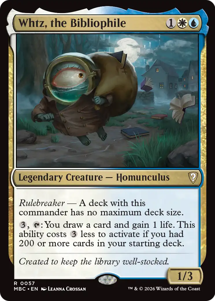 Whtz, the Bibliophile [Mystery Booster: Commander Edition] | Boutique FDB TCG