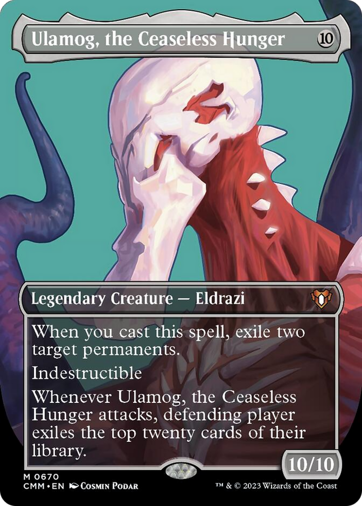 Ulamog, the Ceaseless Hunger (Borderless Profile) [Commander Masters] | Boutique FDB TCG