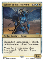 Sphinx of the Steel Wind (White Border) [Mystery Booster 2] | Boutique FDB TCG