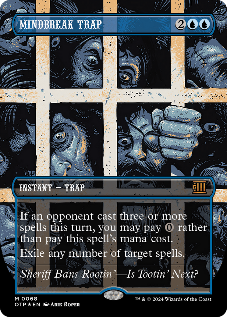 Mindbreak Trap (Textured Foil) [Outlaws of Thunder Junction: Breaking News] | Boutique FDB TCG