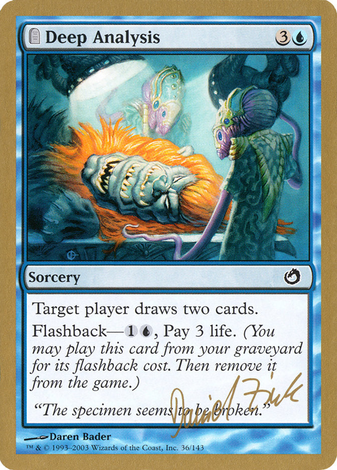 Deep Analysis (Daniel Zink) [World Championship Decks 2003] | Boutique FDB TCG