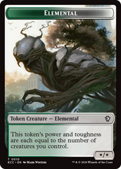Rhino Warrior // Elemental (0010) Double-Sided Token [Lorwyn Eclipsed Tokens] | Boutique FDB TCG