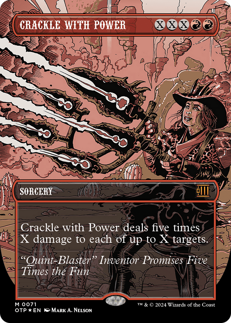 Crackle with Power (Textured Foil) [Outlaws of Thunder Junction: Breaking News] | Boutique FDB TCG