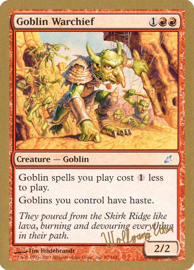 Goblin Warchief (Wolfgang Eder) [World Championship Decks 2003] | Boutique FDB TCG