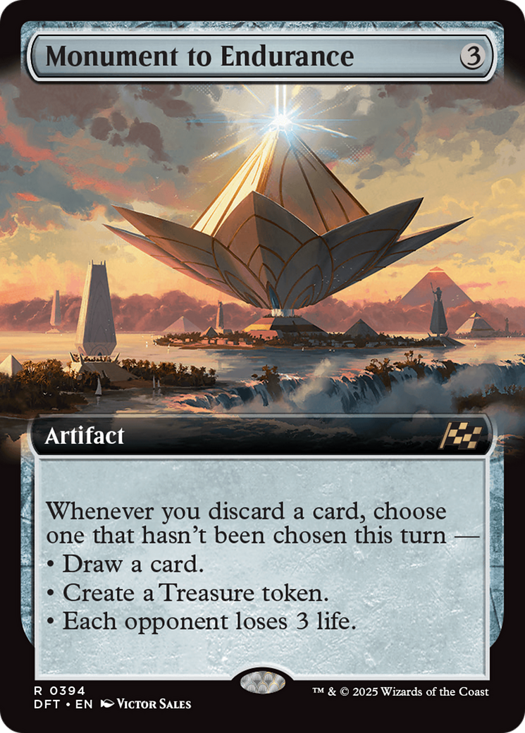 Monument to Endurance (Extended Art) [Aetherdrift] | Boutique FDB TCG