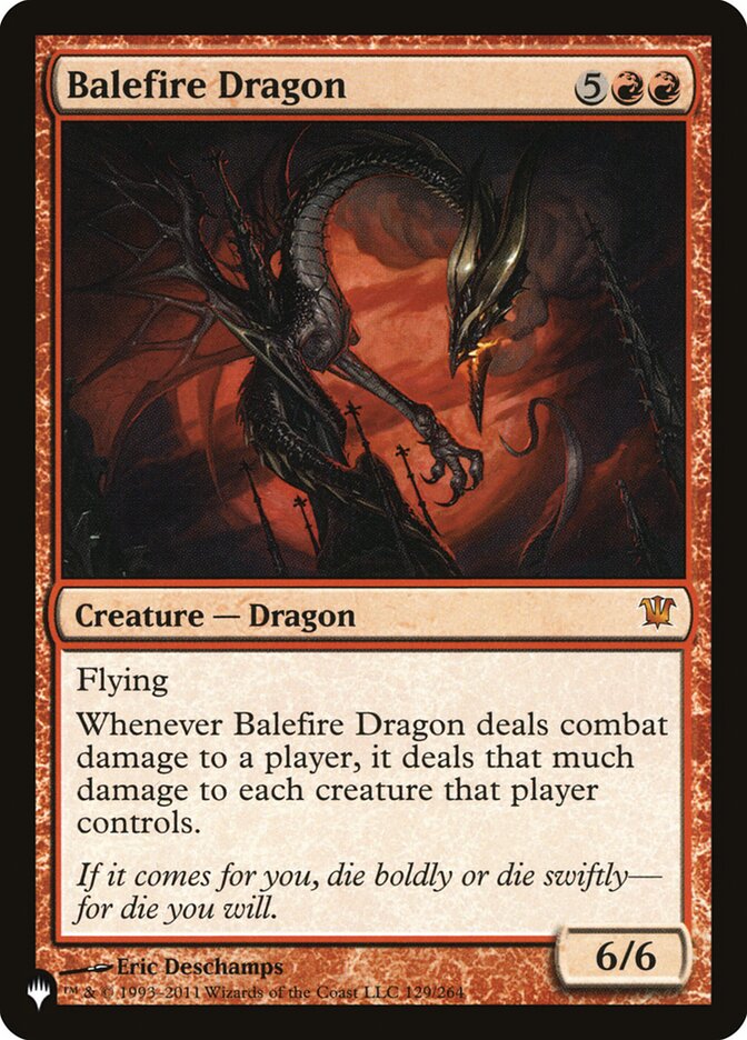 Balefire Dragon [The List] | Boutique FDB TCG