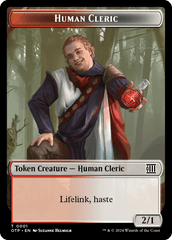 Human Cleric // Plot Double-Sided Token [Outlaws of Thunder Junction Tokens] | Boutique FDB TCG