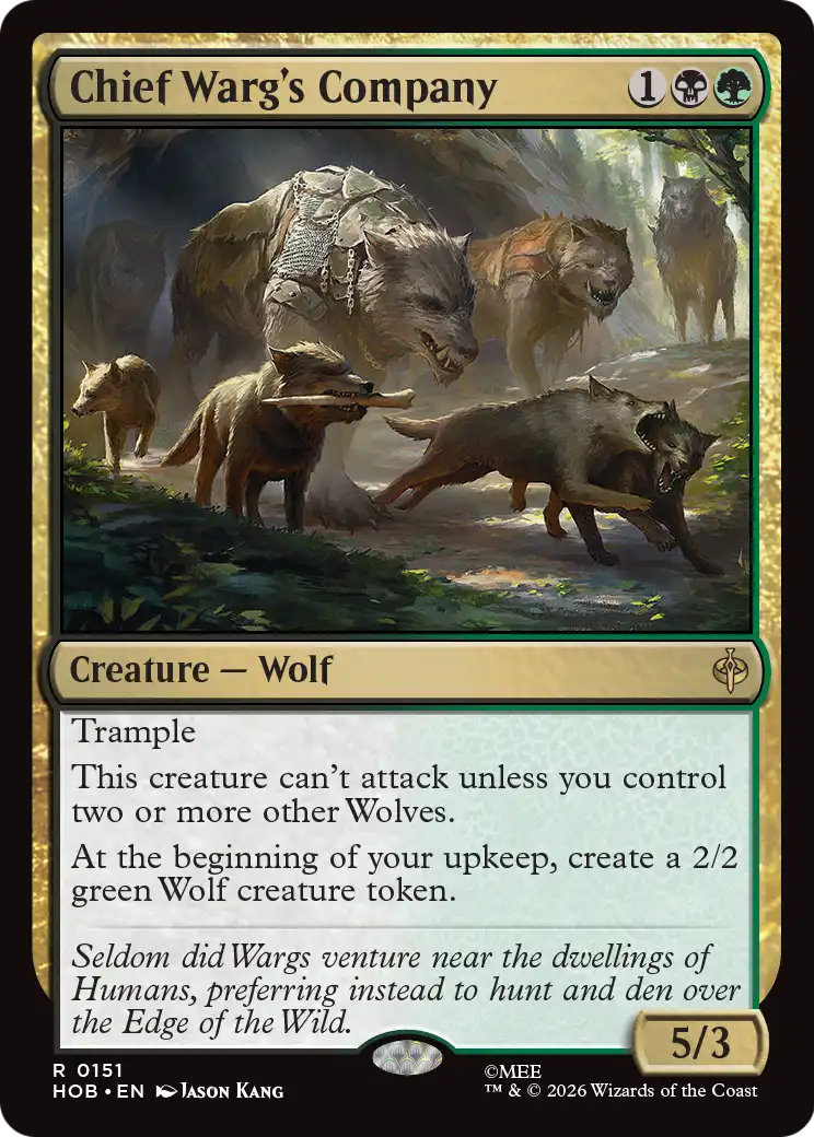 Chief Warg's Company [The Hobbit] | Boutique FDB TCG