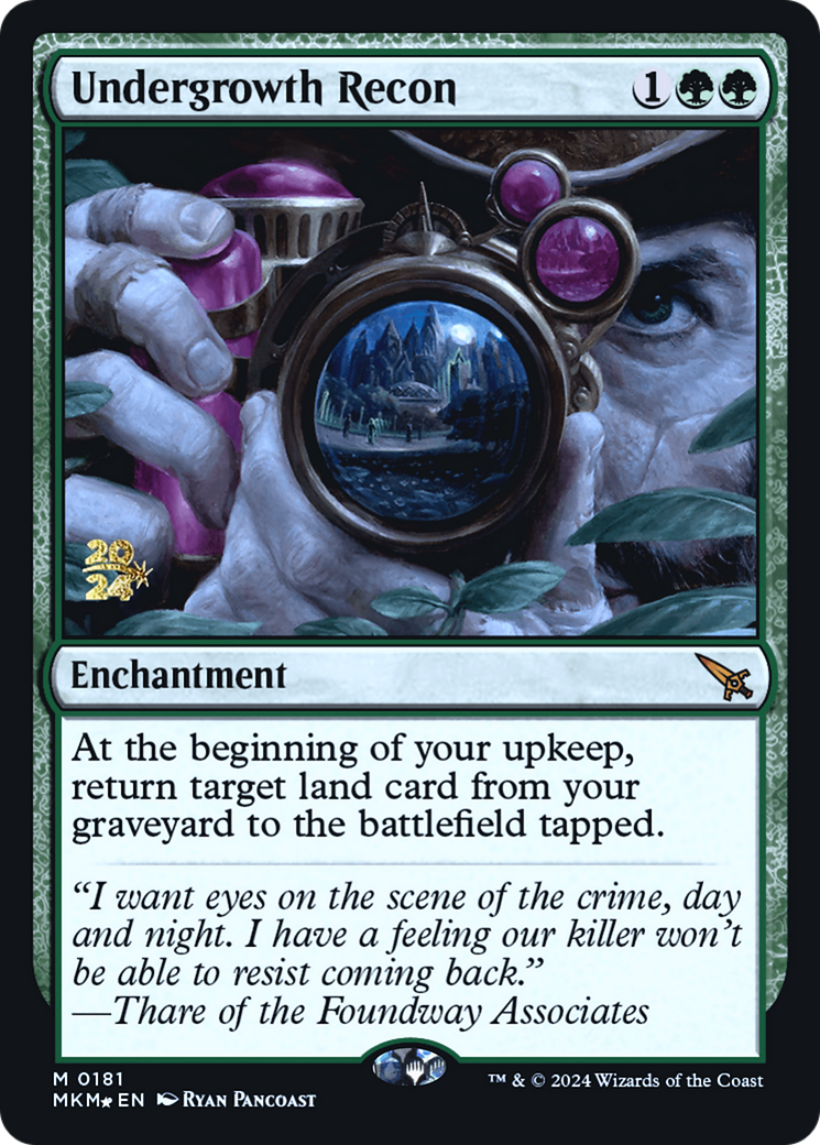 Undergrowth Recon [Murders at Karlov Manor Prerelease Promos] | Boutique FDB TCG