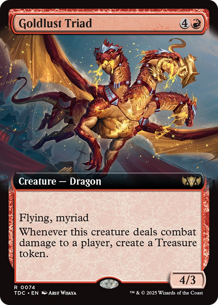 Goldlust Triad (Extended Art) [Tarkir: Dragonstorm Commander] | Boutique FDB TCG