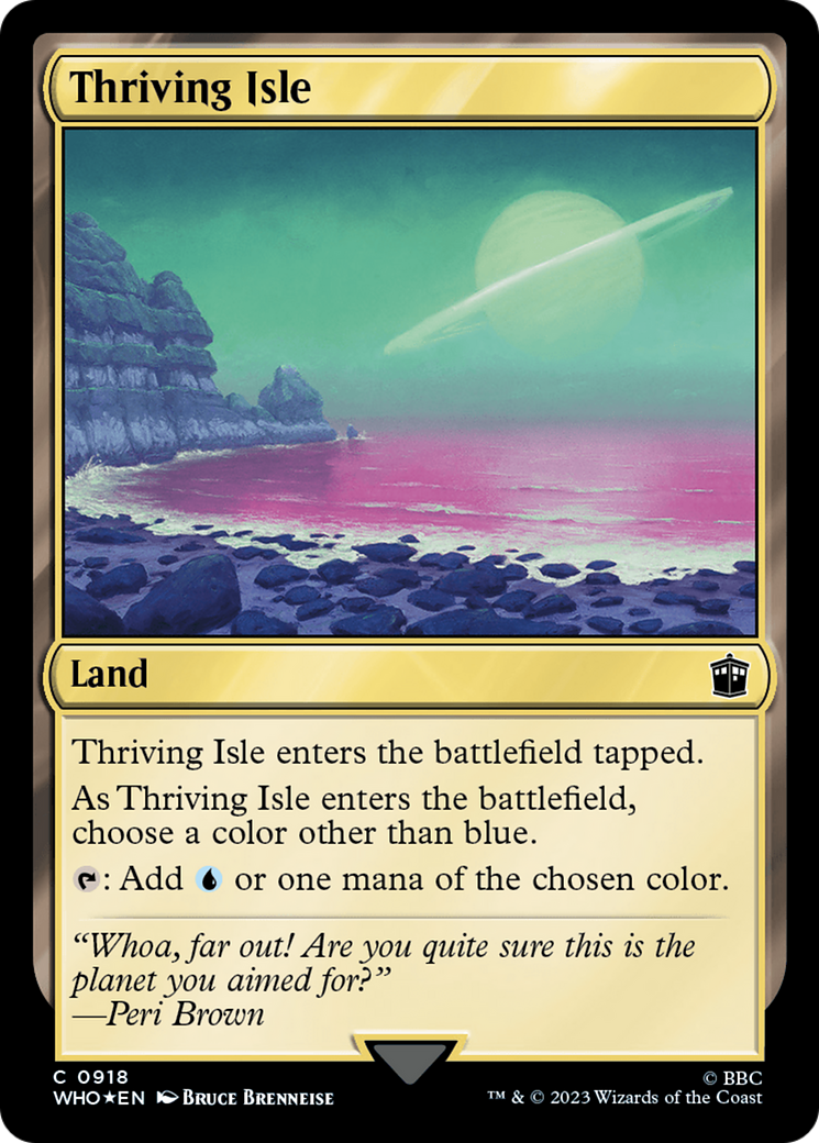 Thriving Isle (Surge Foil) [Doctor Who] | Boutique FDB TCG
