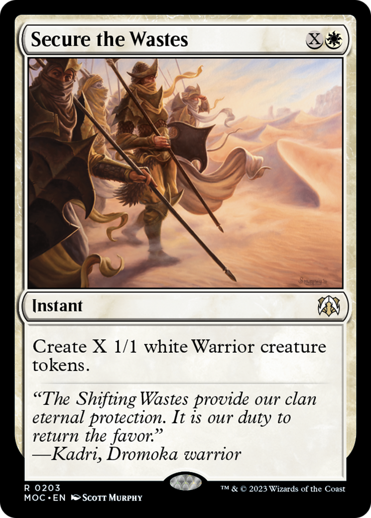 Secure the Wastes [March of the Machine Commander] | Boutique FDB TCG