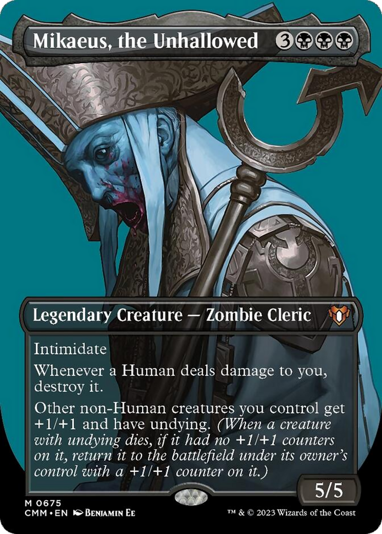 Mikaeus, the Unhallowed (Borderless Profile) [Commander Masters] | Boutique FDB TCG