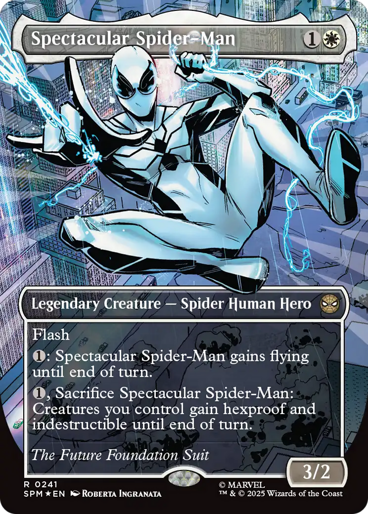 Spectacular Spider-Man (0241) (Borderless) (Textured Foil) [Marvel's Spider-Man] | Boutique FDB TCG