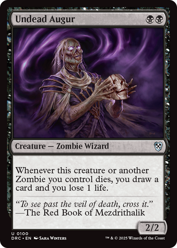 Undead Augur [Aetherdrift Commander] | Boutique FDB TCG