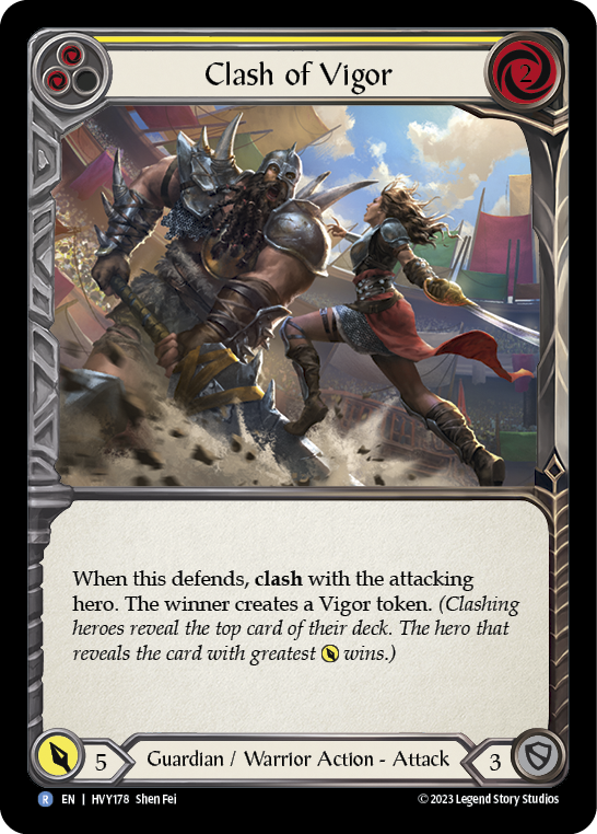 Clash of Vigor (Yellow) [HVY178] (Heavy Hitters) | Boutique FDB TCG