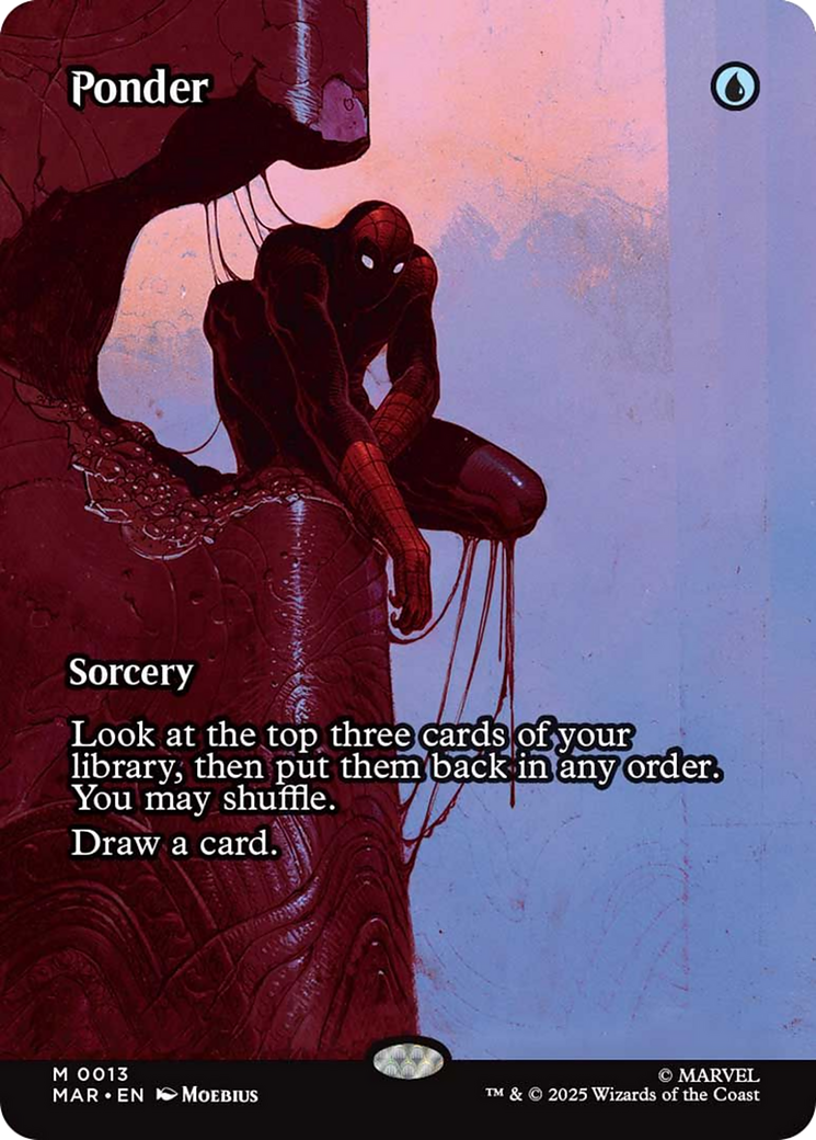 Ponder (Borderless) [Marvel Universe: Eternal-Legal] | Boutique FDB TCG