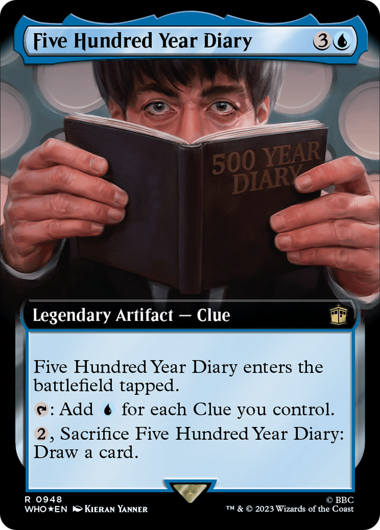 Five Hundred Year Diary (Extended Art) (Surge Foil) [Doctor Who] | Boutique FDB TCG