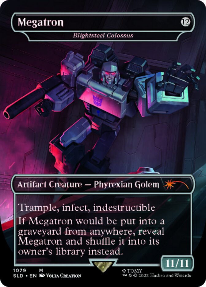 Blightsteel Colossus - Megatron (Borderless) [Secret Lair Drop Series] | Boutique FDB TCG