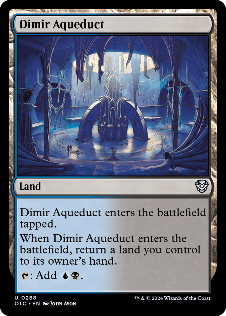 Dimir Aqueduct [Outlaws of Thunder Junction Commander] | Boutique FDB TCG