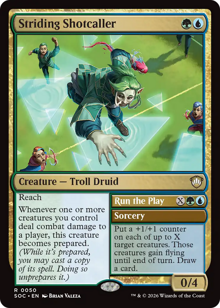 Striding Shotcaller [Secrets of Strixhaven Commander] | Boutique FDB TCG