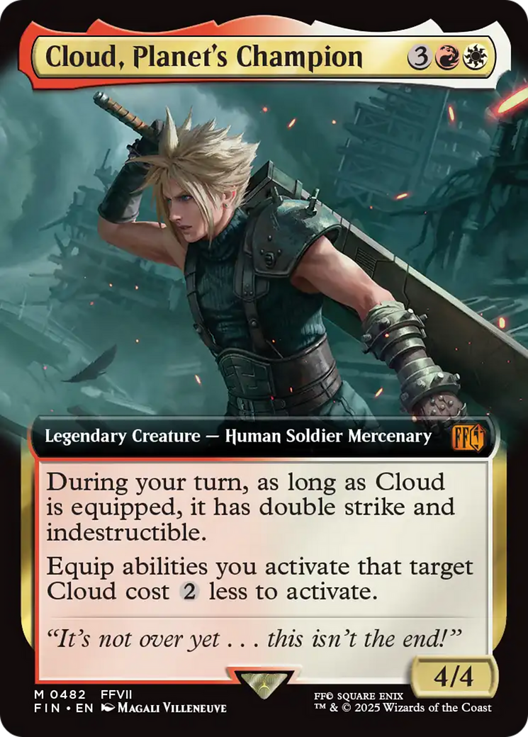 Cloud, Planet's Champion (Extended Art) [FINAL FANTASY] | Boutique FDB TCG