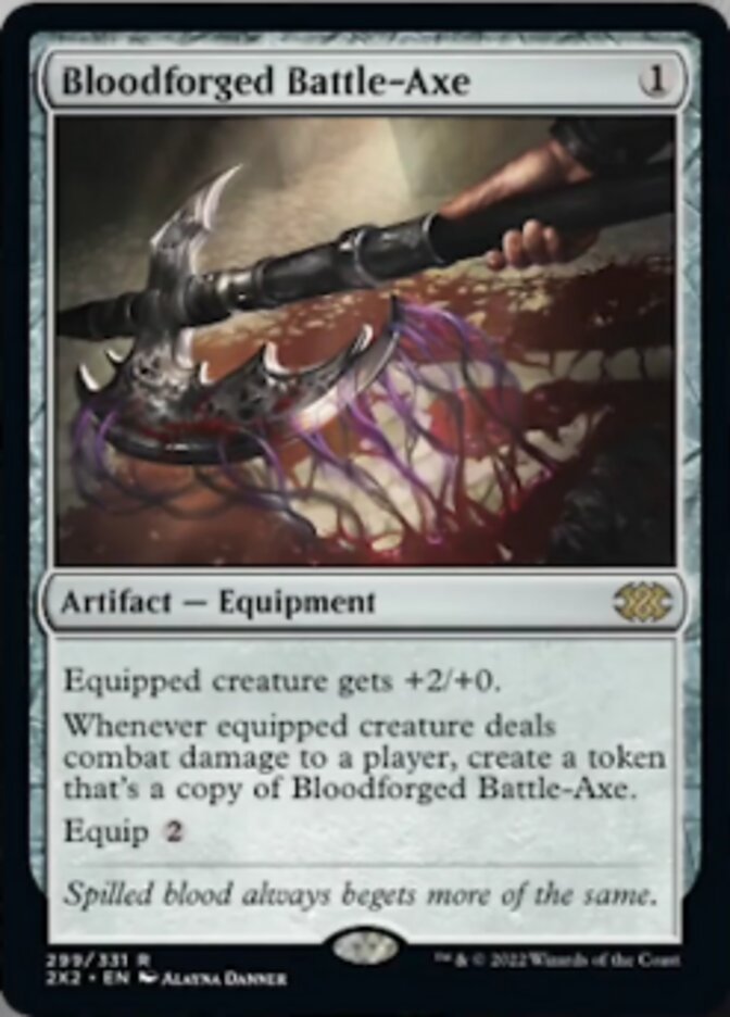 Bloodforged Battle-Axe [Double Masters 2022] | Boutique FDB TCG