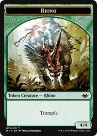 Rhino (013) // Spirit (016) Double-Sided Token [Modern Horizons Tokens] | Boutique FDB TCG