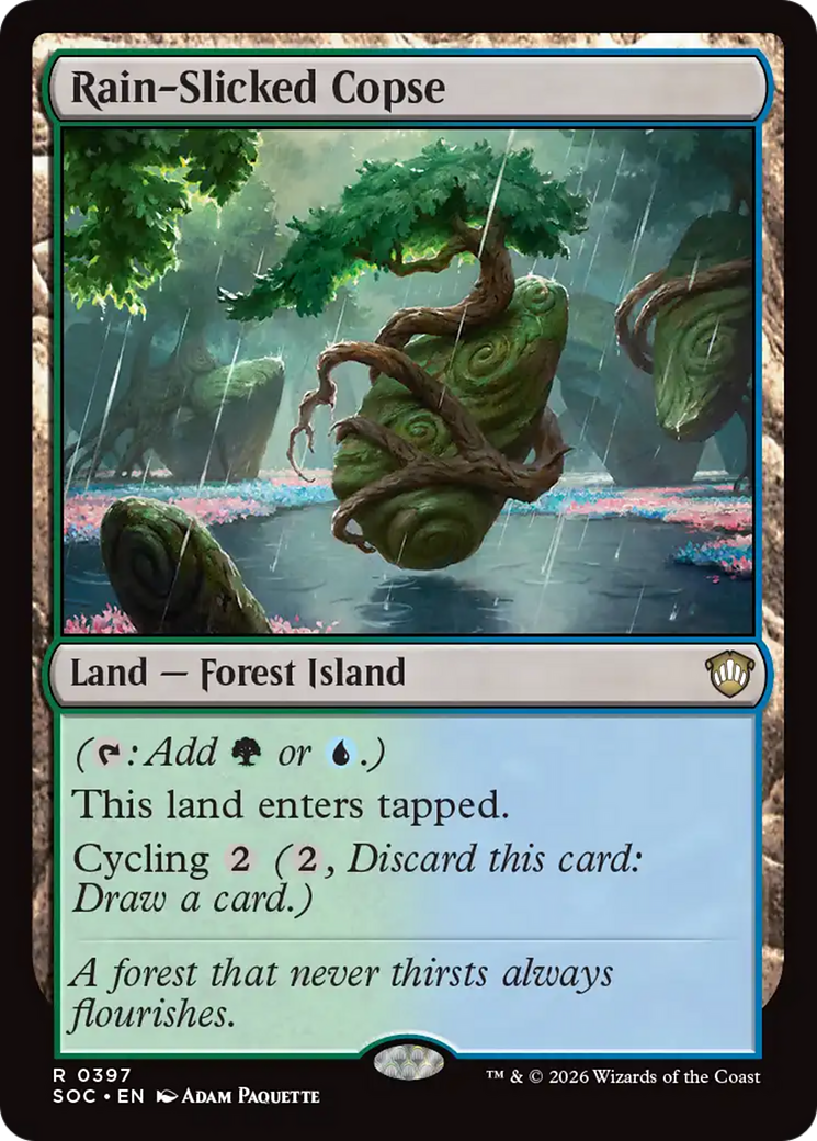 Rain-Slicked Copse [Secrets of Strixhaven Commander] | Boutique FDB TCG