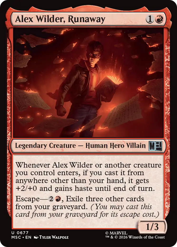 Alex Wilder, Runaway [Marvel Super Heroes Commander] | Boutique FDB TCG