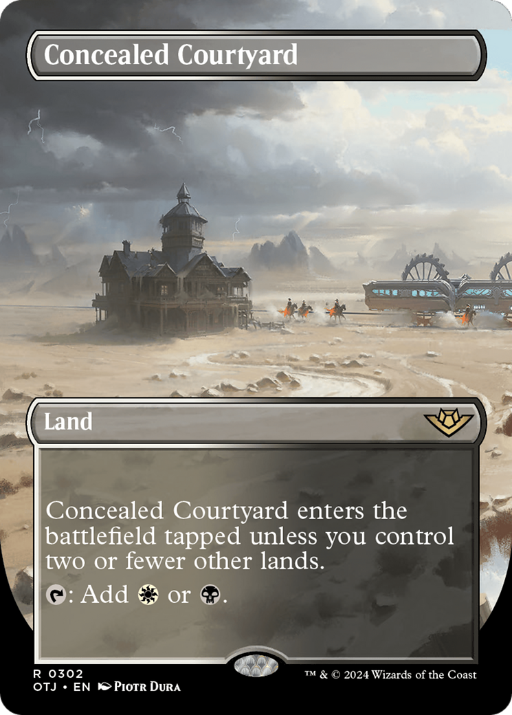 Concealed Courtyard (Borderless) [Outlaws of Thunder Junction] | Boutique FDB TCG