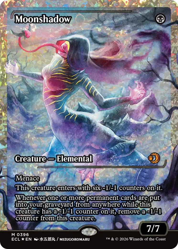 Moonshadow (0396) (Showcase) (Fracture Foil) [Lorwyn Eclipsed] | Boutique FDB TCG