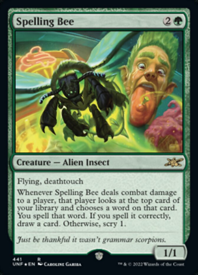 Spelling Bee (Galaxy Foil) [Unfinity] | Boutique FDB TCG