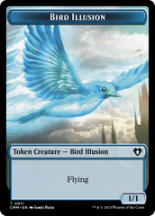 Spirit (0039) // Bird Illusion Double-Sided Token [Commander Masters Tokens] | Boutique FDB TCG