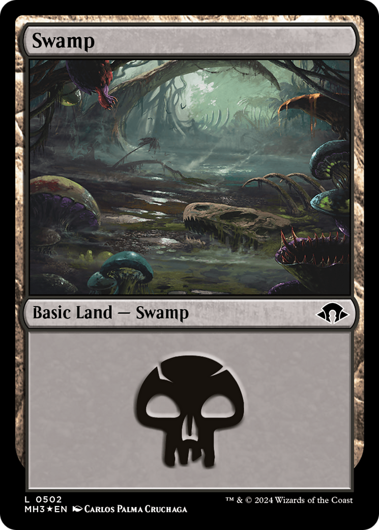 Swamp (0502) (Ripple Foil) [Modern Horizons 3] | Boutique FDB TCG