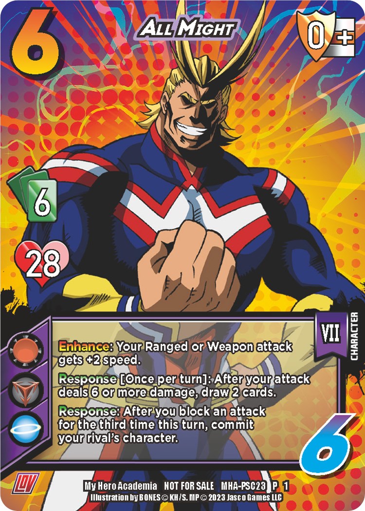 All Might (Provisional Store Championship 2023) [League of Villains] | Boutique FDB TCG