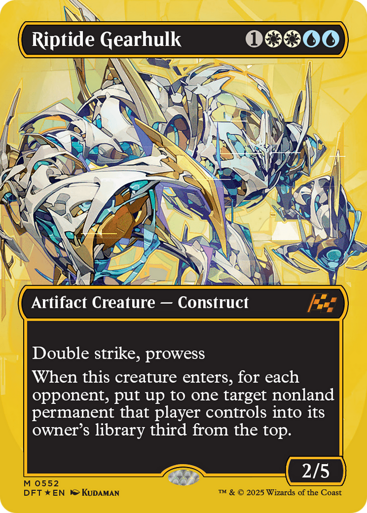 Riptide Gearhulk (Borderless) (First-Place Foil) [Aetherdrift] | Boutique FDB TCG