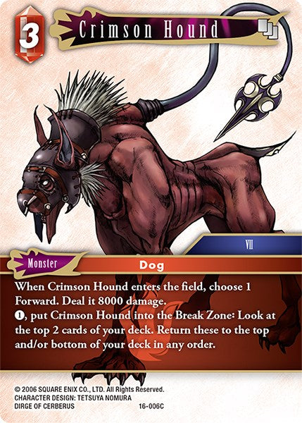 Crimson Hound [Emissaries of Light] | Boutique FDB TCG