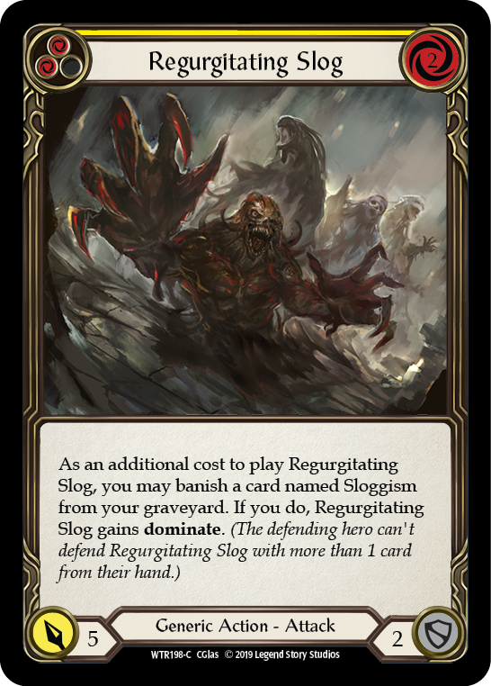 Regurgitating Slog (Yellow) [WTR198-C] (Welcome to Rathe)  Alpha Print Normal | Boutique FDB TCG