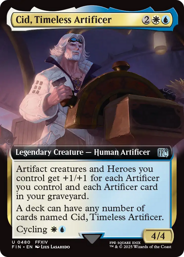 Cid, Timeless Artificer (Extended Art) [FINAL FANTASY] | Boutique FDB TCG