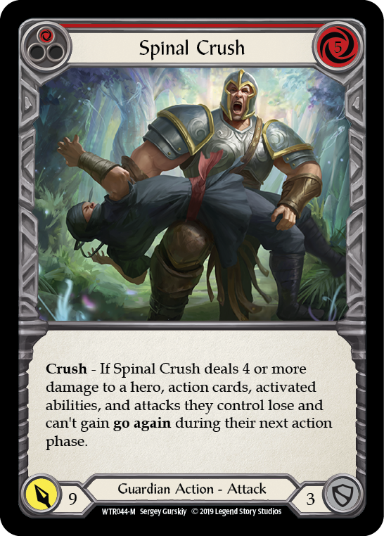 Spinal Crush [WTR044-M] (Welcome to Rathe)  Alpha Print Rainbow Foil | Boutique FDB TCG