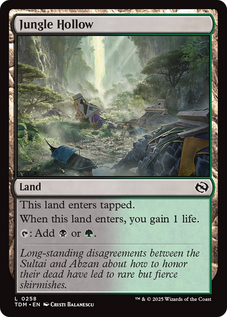 Jungle Hollow [Tarkir: Dragonstorm] | Boutique FDB TCG