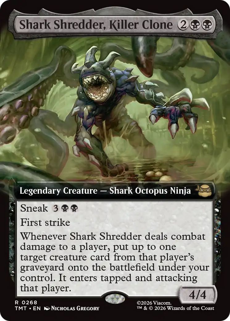 Shark Shredder, Killer Clone (Extended Art) [Teenage Mutant Ninja Turtles] | Boutique FDB TCG